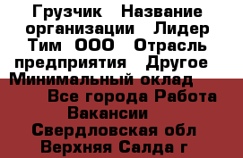 Грузчик › Название организации ­ Лидер Тим, ООО › Отрасль предприятия ­ Другое › Минимальный оклад ­ 16 700 - Все города Работа » Вакансии   . Свердловская обл.,Верхняя Салда г.